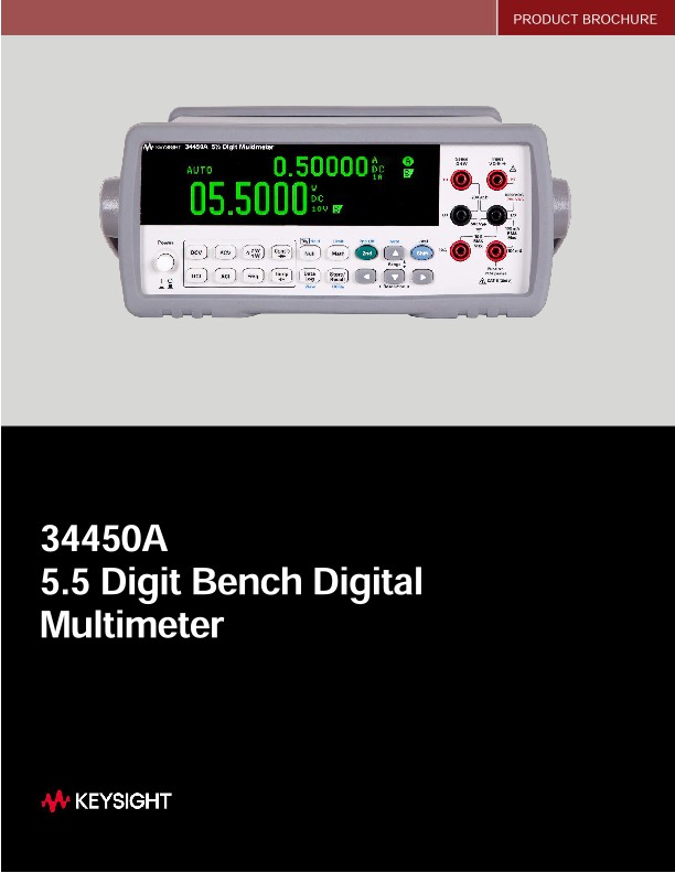 34450A 5.5 Digit Bench Digital Multimeter | Keysight